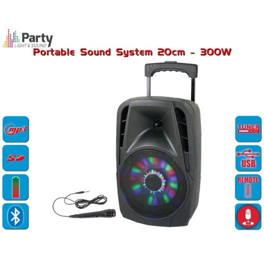 PARTY-8LED PORTABLE SOUND SYSTEM